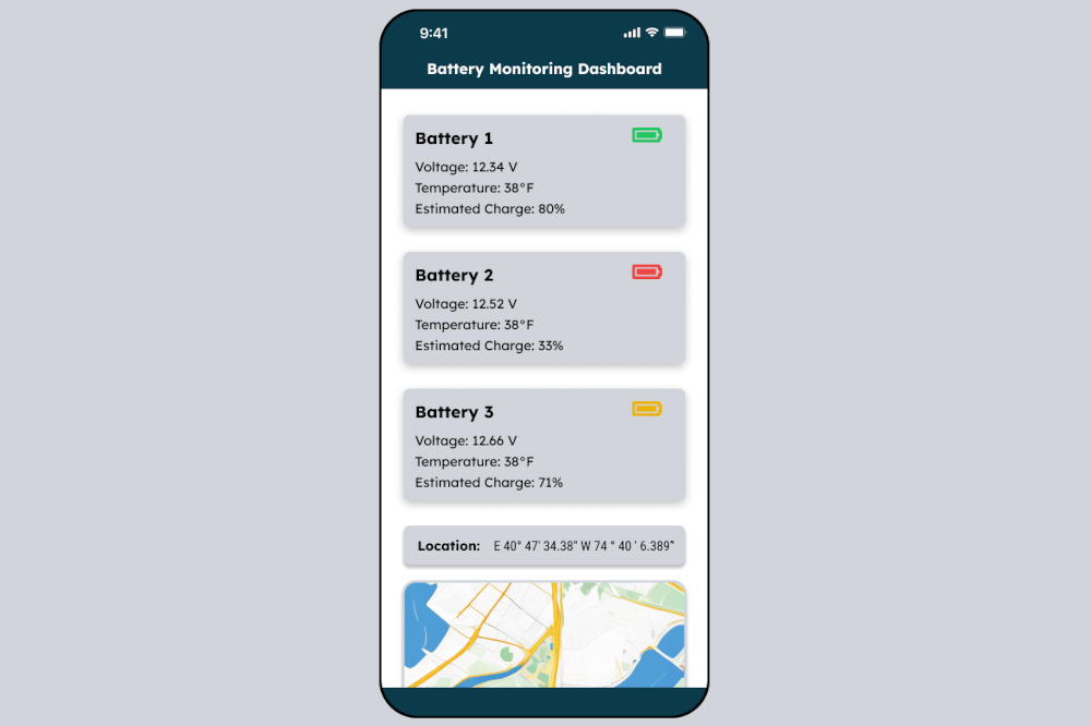 Battery Monitoring Mobile App